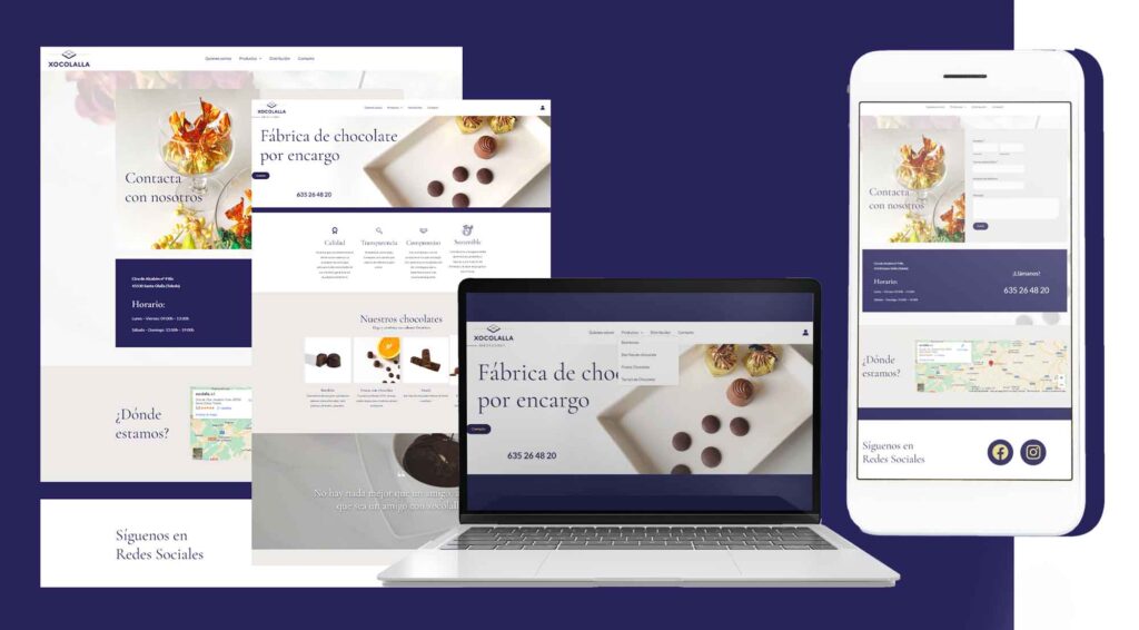 diseño web xocolalla